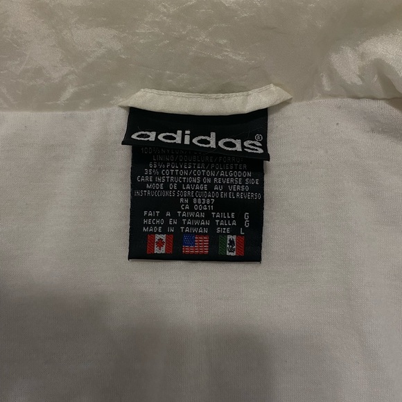 Adidas, men’s windbreaker, large, white - Picture 3 of 6